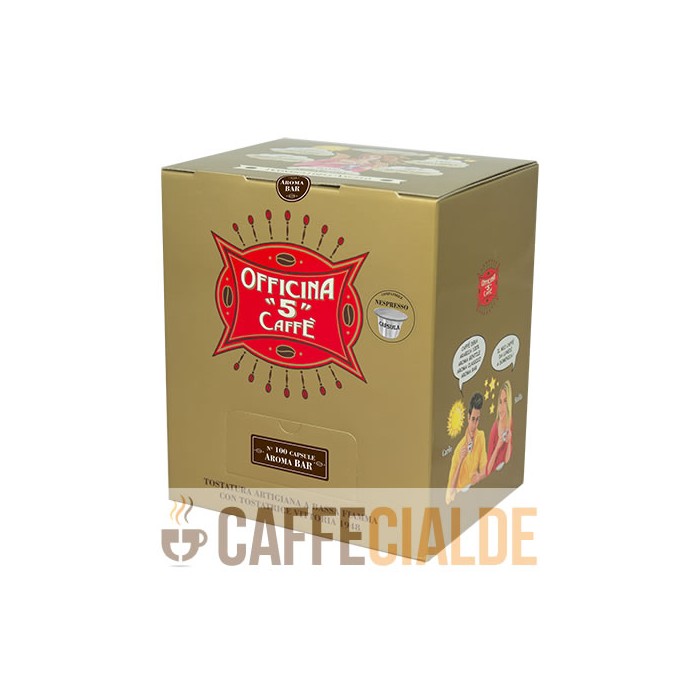 100 Capsule Officina 5 Aroma Bar compatibili Nespresso