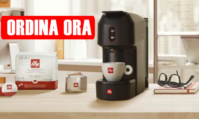 Richiedi la nuova macchina caffe espresso in comodato Illy Mitaca gratis!